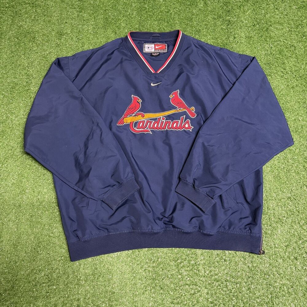 Vintage Nike Cardinals Windbreaker Men’s 2XL Red Black 90s Jacket Retro